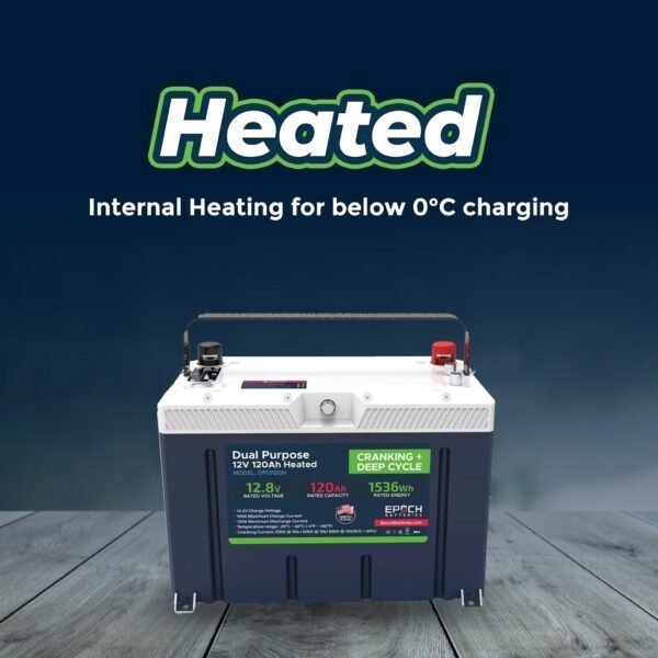 12V 120AH Group 27 LiFePO4 Battery Cranking & Deep Cycle Lithium Battery (Dual Purpose) - Image 12