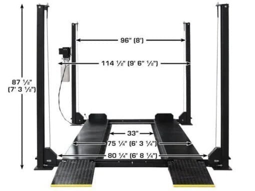 Atlas Apex 8 8,000 lb 4-Post Lift Car