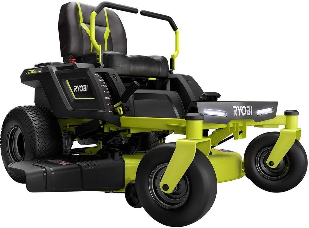 RYOBI 42 in. 100 Ah Battery Electric Riding Zero Turn Mower RY48ZTR100