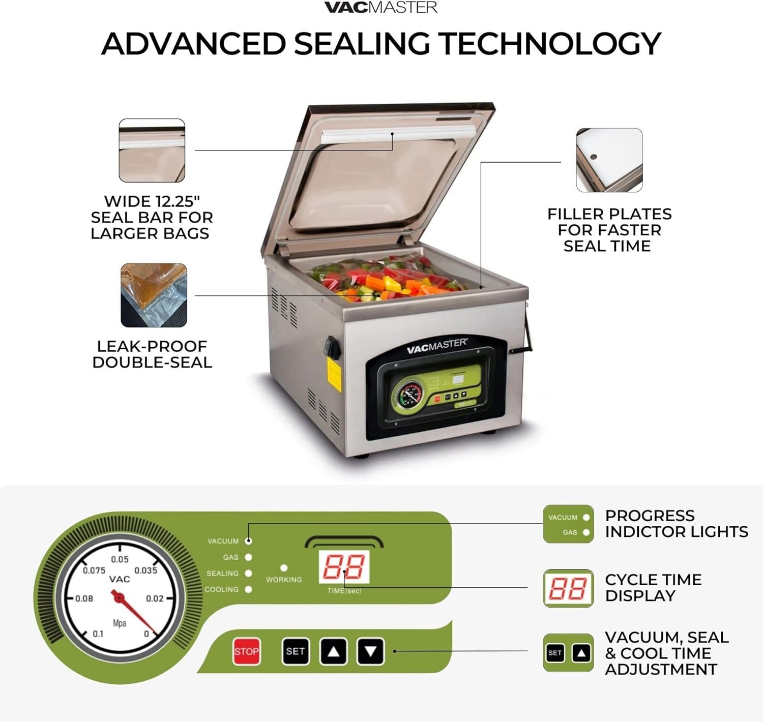 Vacmaster VP230 Chamber Vacuum Sealer - Image 6