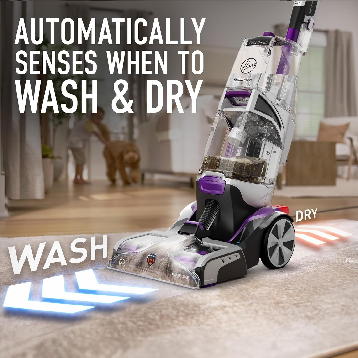 Hoover Smartwash Automatic Carpet Cleaner Machine, FH52000, Turquoise - Image 37