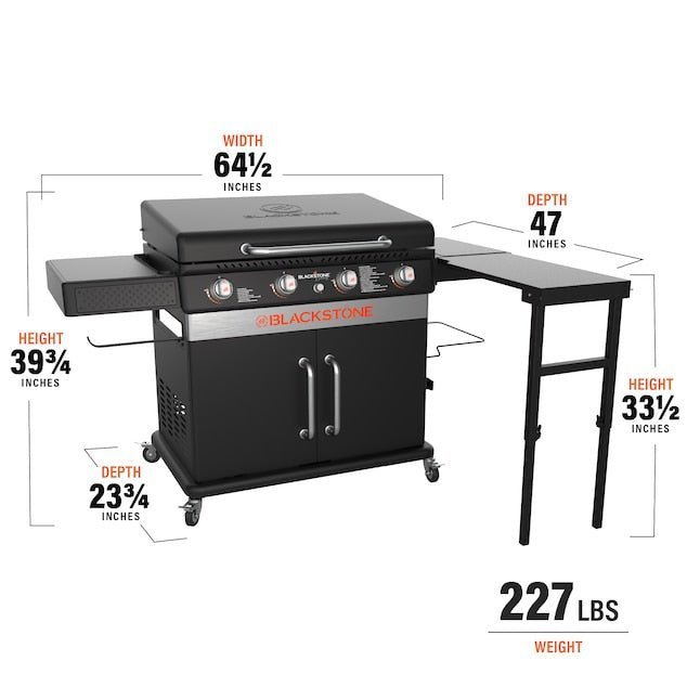 Blackstone 36-in Culinary Cabinet Griddle with Side Table: Versatile Outdoor Cooking in Stainless Steel - Image 10