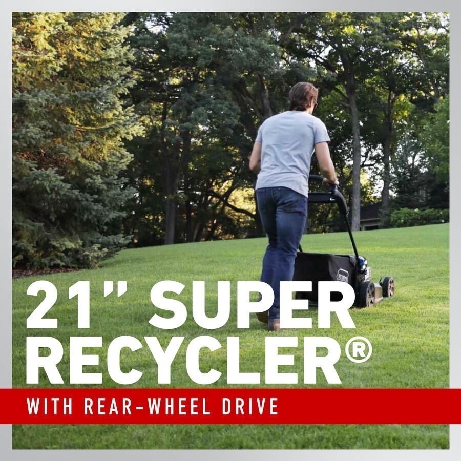 21 in. Super Recycler Personal Pace SmartStow 190cc Briggs&Stratton Electric Start Self Propelled Walk Behind Lawn Mower - Image 3