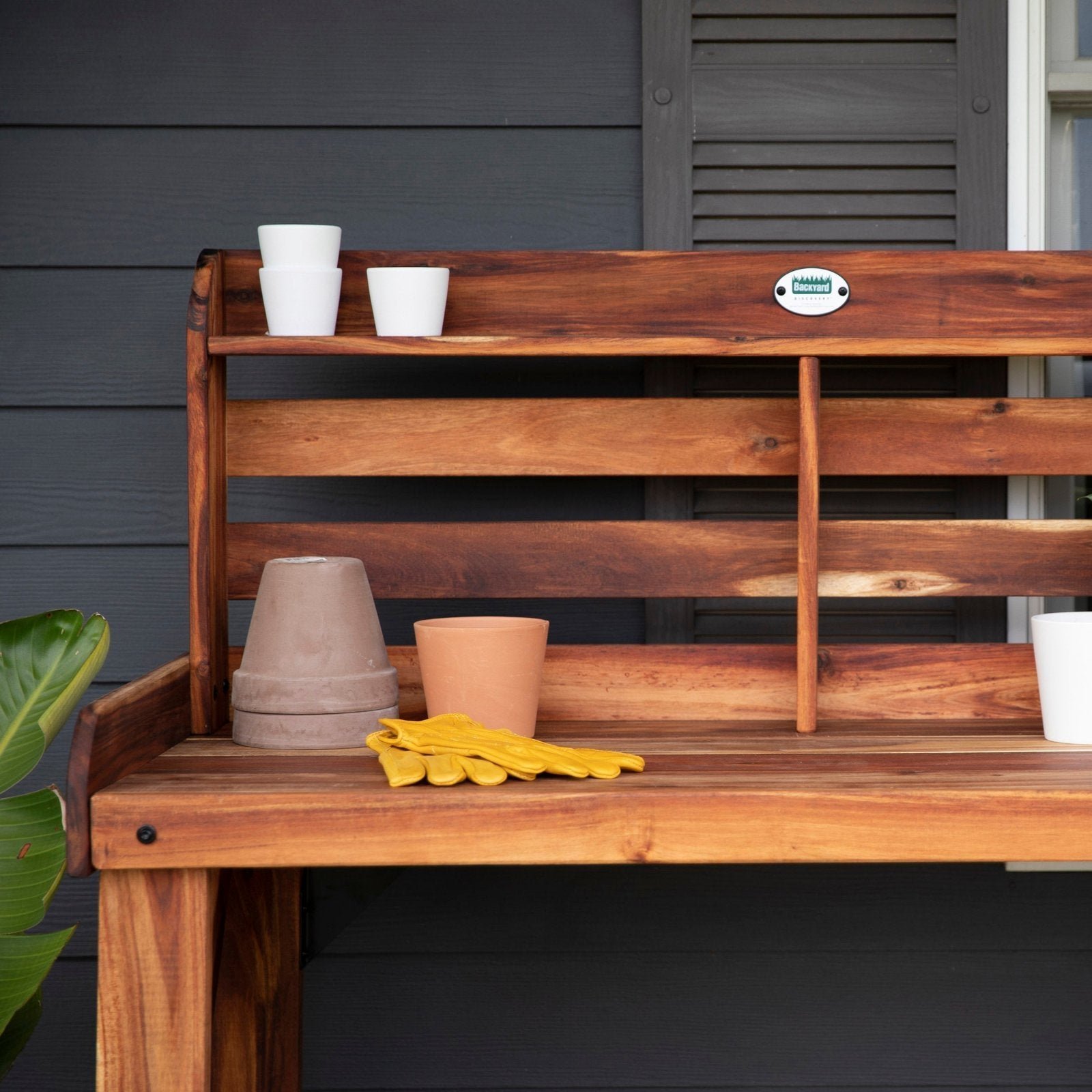 Potting Table/Bench/Serving Bar – Acacia Wood - Image 5