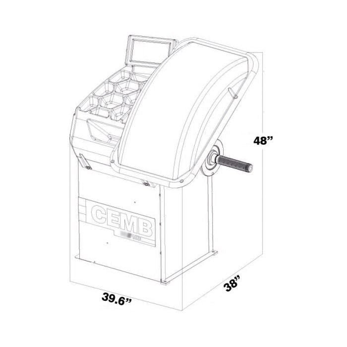 CEMB EZ10 3D Data Entry Wheel Balancer - Image 7